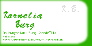 kornelia burg business card